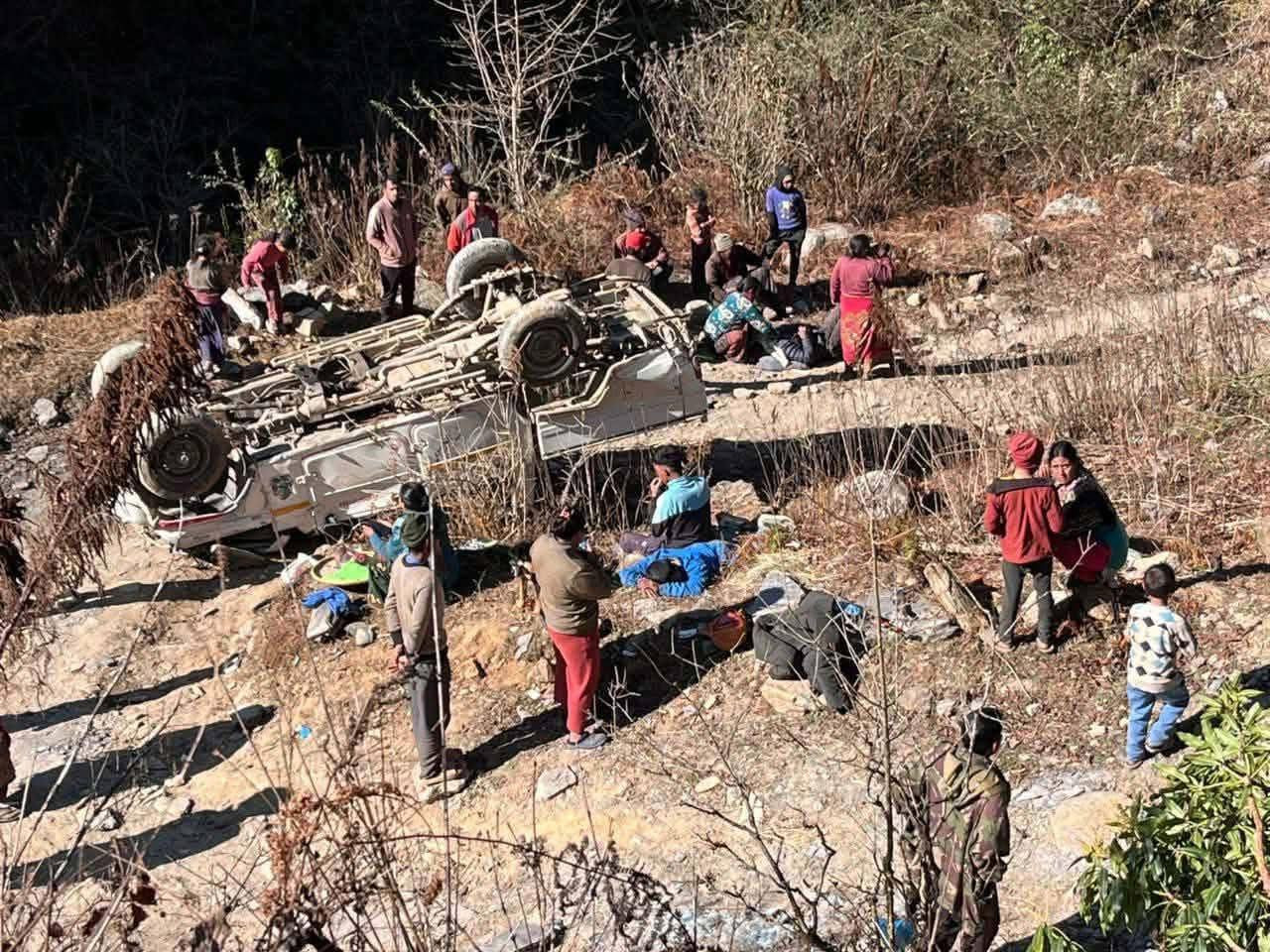 बडिगाडमा जीप दुर्घटना पाँच घाइते